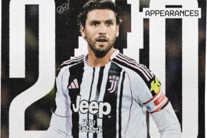 6球15助攻！尤文官方：27岁洛卡特利解锁斑马生涯200场里程碑！