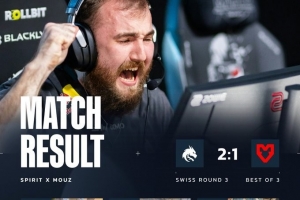 魔童归来！donk三图63杀 Spirit战胜MOUZ 三连胜晋级淘汰赛