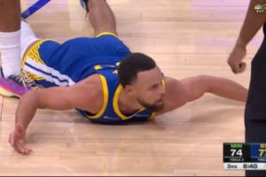 打击士气！库里被扔地上却吃到犯规 麦丹挑衅科尔：去挑战啊！