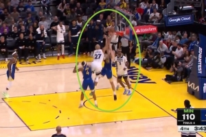 举火烧天！戈贝尔篮下接球 起飞暴力隔扣波斯特