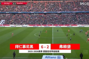 【集锦】德甲-奥利塞造5球卡尔传射凯恩杰克逊破门 拜仁6-2弗赖堡