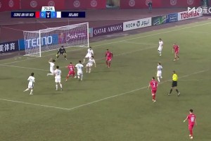 这都不进！张玉宁大单刀不进+空门击中横梁