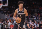 杰伦·约翰逊砍下至少350分150板100助是历史最快拿到该数据前锋